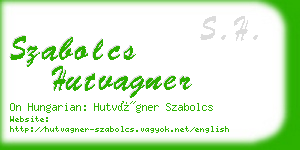 szabolcs hutvagner business card